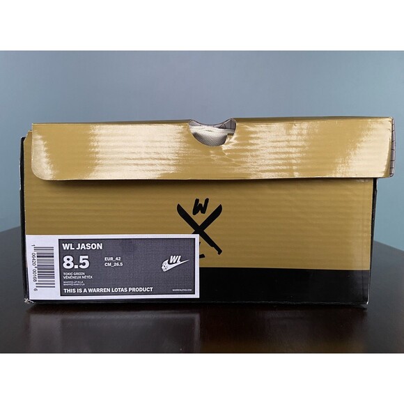 NEW Warren Lotas Jason Toxic Green Dunk Low Sneakers Men's Size 8.5 - Picture 11 of 12